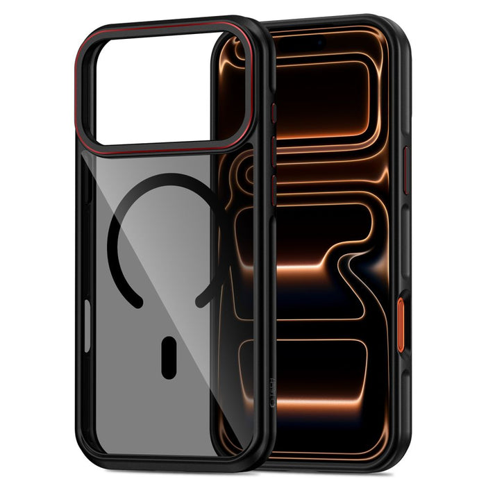 Tech-Protect MagHybrid MagSafe Case for iPhone 17 Pro Max - Black and Red