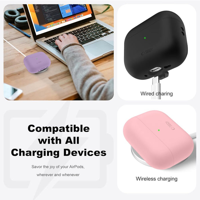 Tech-Protect Silicone Case for AirPods Pro 3 - Beige