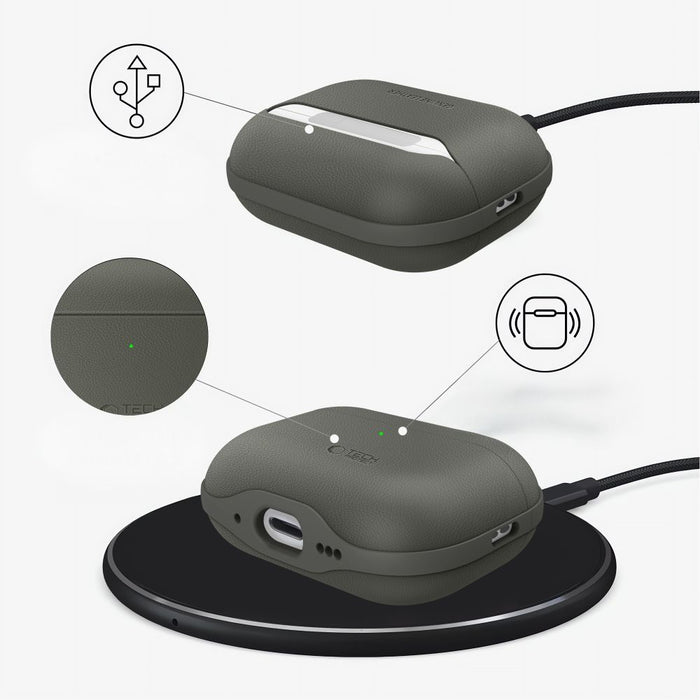 Tech-Protect NaturalFit Case for AirPods Pro 3 - Green