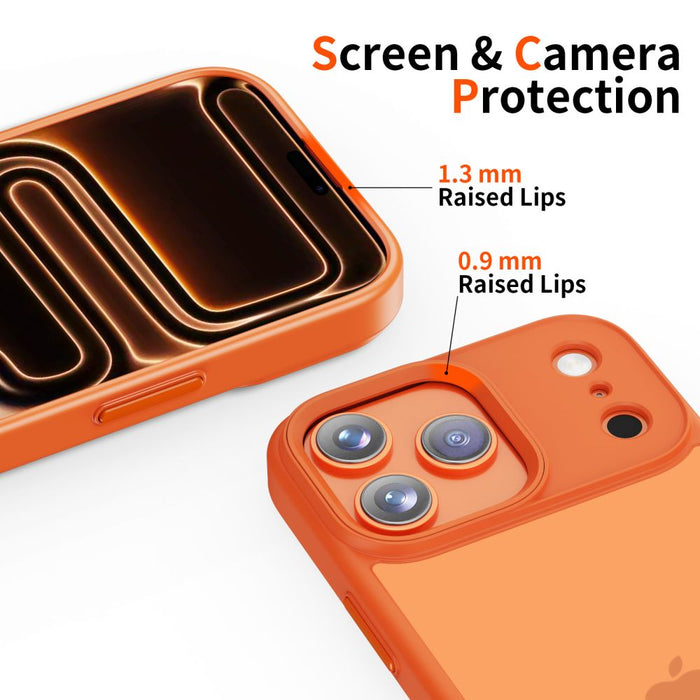 Tech-Protect MagMat case for iPhone 17 Pro - orange and matte