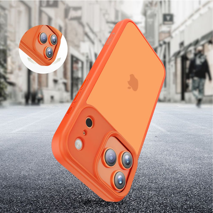 Tech-Protect MagMat case for iPhone 17 Pro - orange and matte