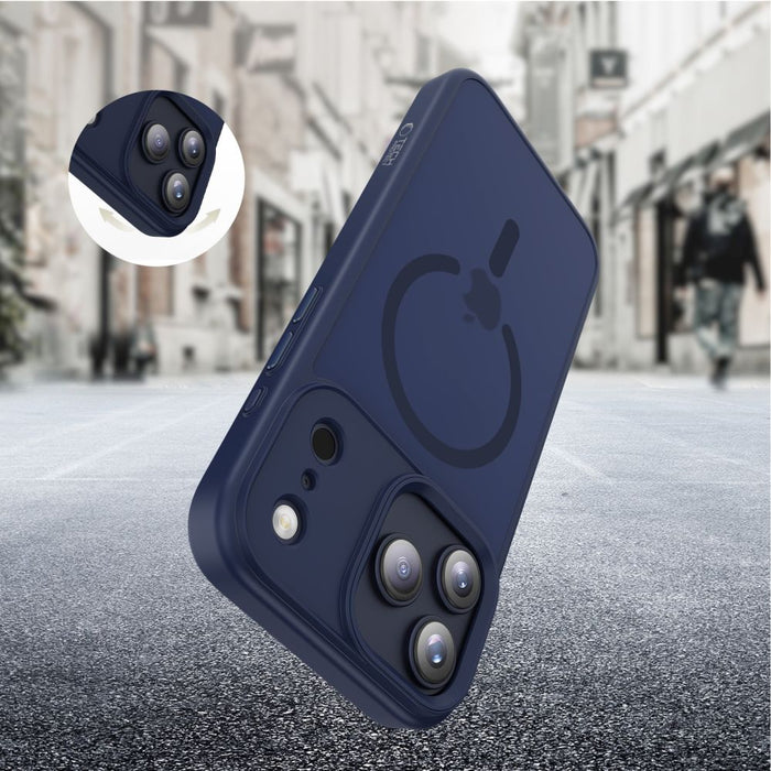 Tech-Protect MagMat MagSafe Case for iPhone 17 Pro - Navy Blue