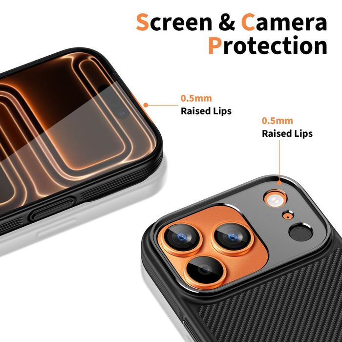 Tech-Protect Kevlar Aramid MagSafe case for iPhone 17 Pro - black