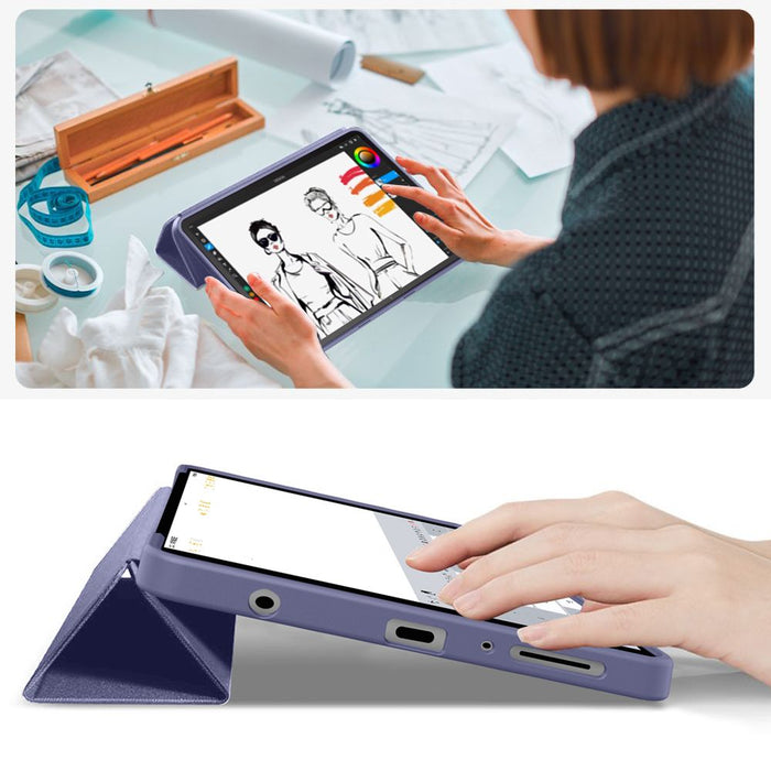 TechProtect SmartCase case for Samsung Galaxy Tab A9 / A11 8.7 X110 / X115 / X133 / X135 - navy blue