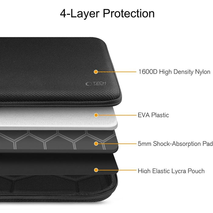 Tech-Protect Hardpouch Laptop Case 13-14 - Black