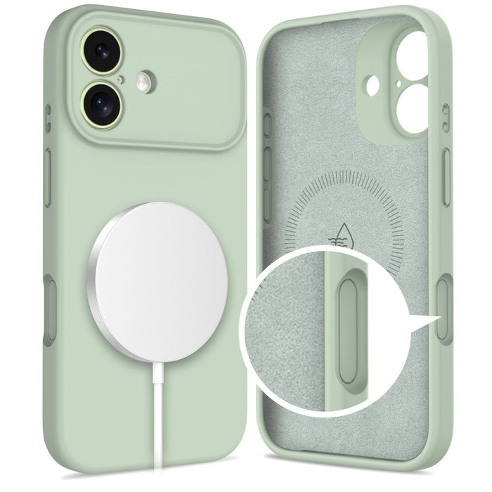 Tech-Protect Silicone MagSafe Case for iPhone 17 - Green