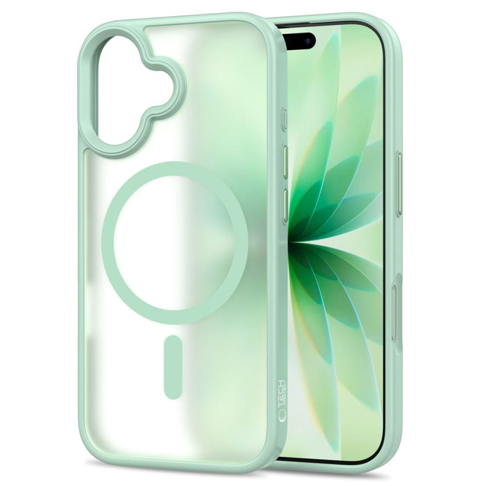 Tech-Protect MagMat MagSafe Case for iPhone 17 - Transparent Green