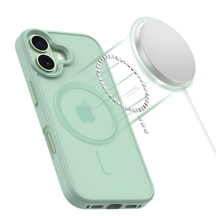 Tech-Protect MagMat MagSafe Case for iPhone 17 - Transparent Green