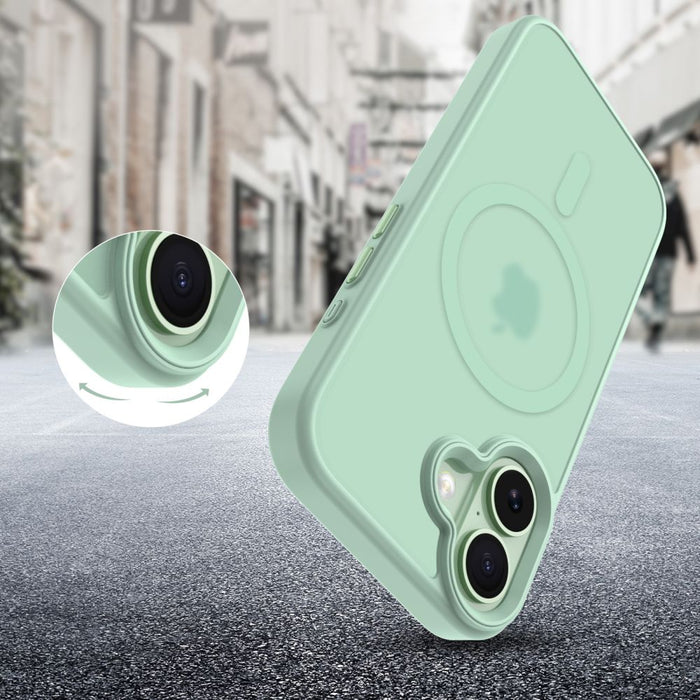 Tech-Protect MagMat MagSafe Case for iPhone 17 - Transparent Green