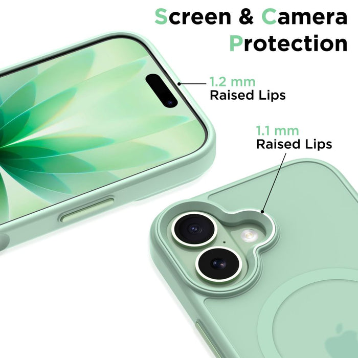 Tech-Protect MagMat MagSafe Case for iPhone 17 - Transparent Green