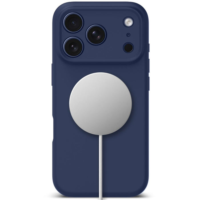 Tech-Protect Silicone MagSafe Case for iPhone 17 Pro - Navy Blue