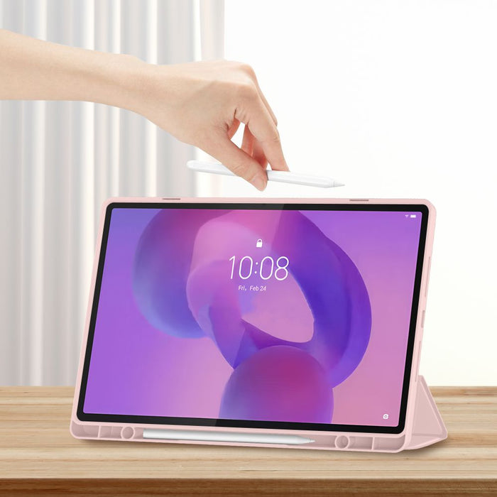 TechProtect SmartCase Pen Case for Lenovo Idea Tab Plus 12.1 TB-361 - Pink