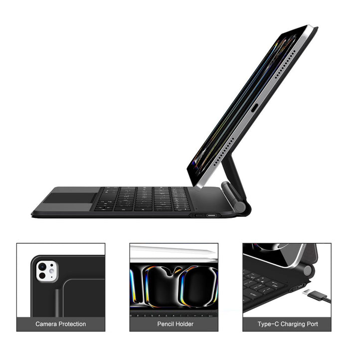 Tech-Protect SmartCase Magnetic for iPad Pro 13” 7/8 2024-2025 - Black