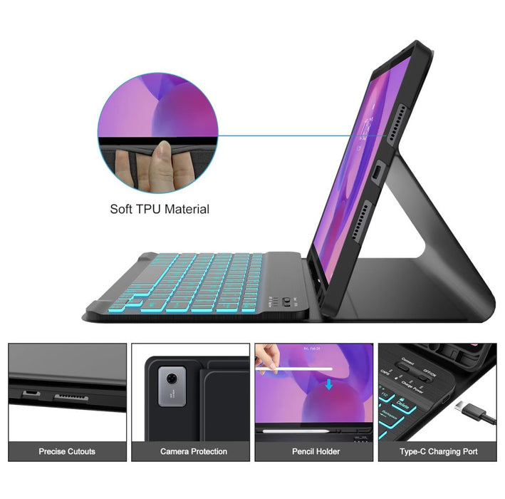 Tech-Protect SC Pen Case for Lenovo Idea Tab Plus 12.1 TB-361 - Black