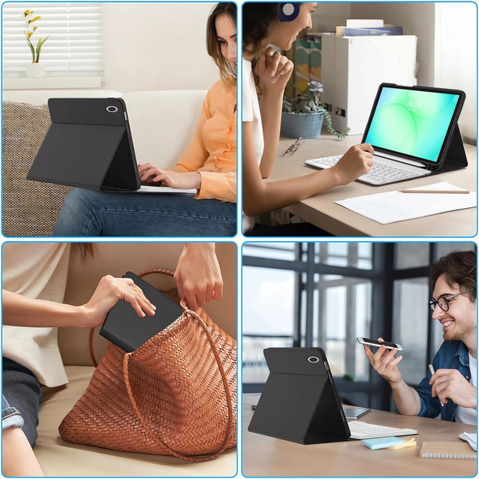 Tech-Protect SC Pen Case for Samsung Galaxy Tab A9+ / A11+ Plus 11.0 X210 / X215 / X216 / X230 / X235 / X236 - Black
