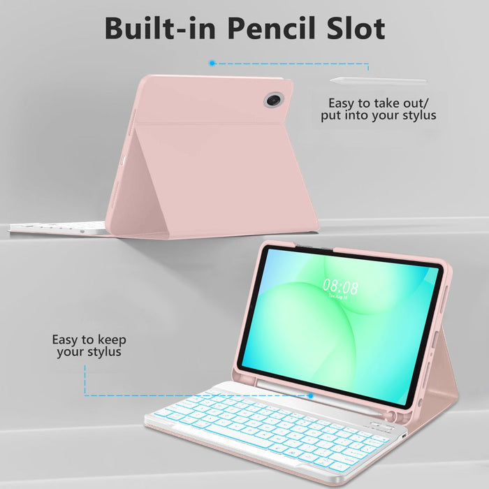 Tech-Protect SC Pen Case for Samsung Galaxy Tab A9+ / A11+ Plus 11.0 X210 / X215 / X216 / X230 / X235 / X236 - Pink