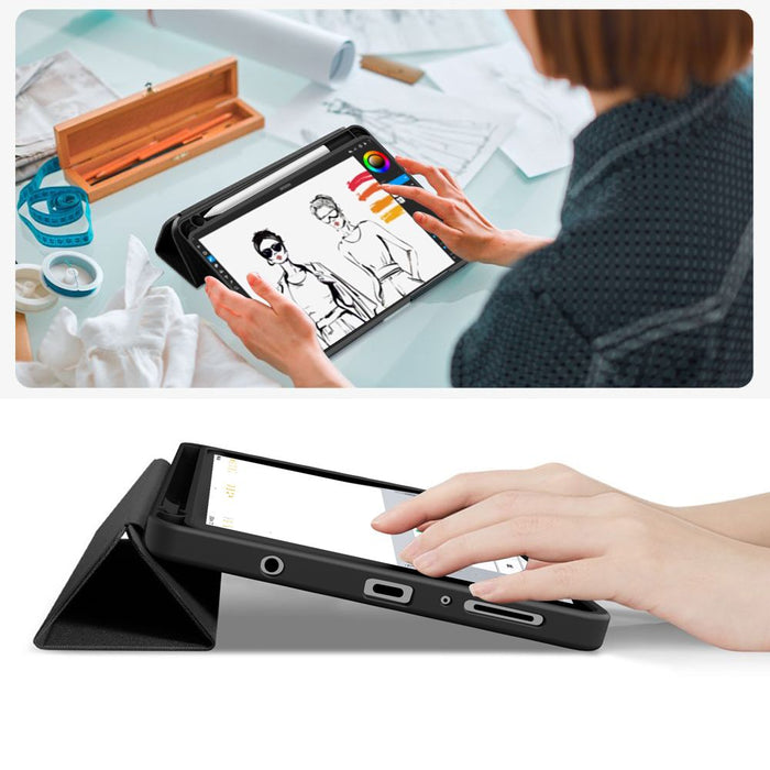 Tech-Protect SC Pen Canvas Case for Samsung Galaxy Tab A9+ / A11+ Plus 11.0 X210 / X215 / X216 / X230 / X235 / X236 - Black