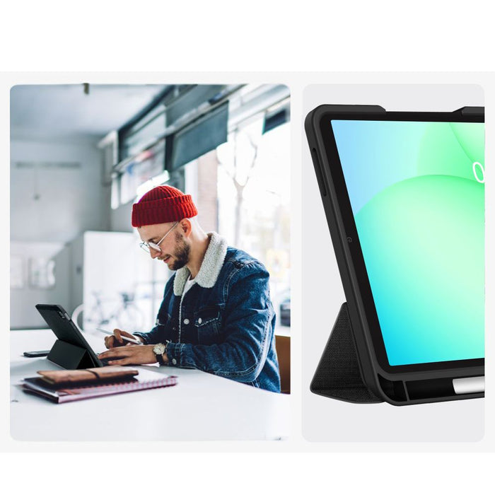 Tech-Protect SC Pen Canvas Case for Samsung Galaxy Tab A9+ / A11+ Plus 11.0 X210 / X215 / X216 / X230 / X235 / X236 - Black