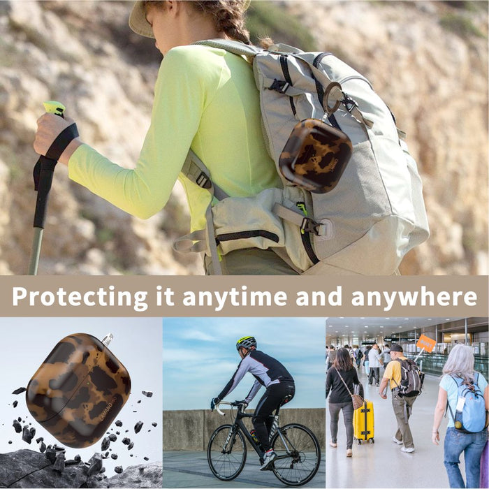 Tech-Protect Lamano case for AirPods 4 - brown and black
