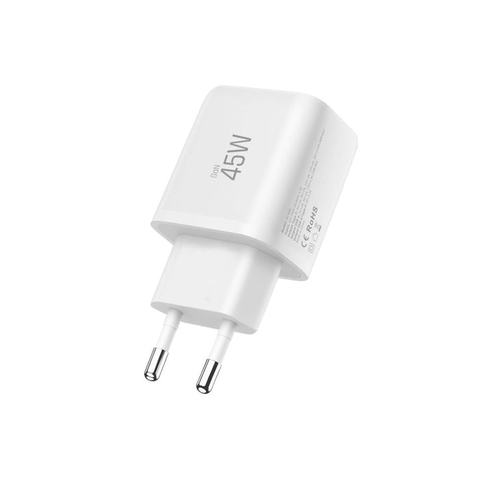 Tech-Protect NCA45W-GAN 2-Port 45W Wall Charger - White