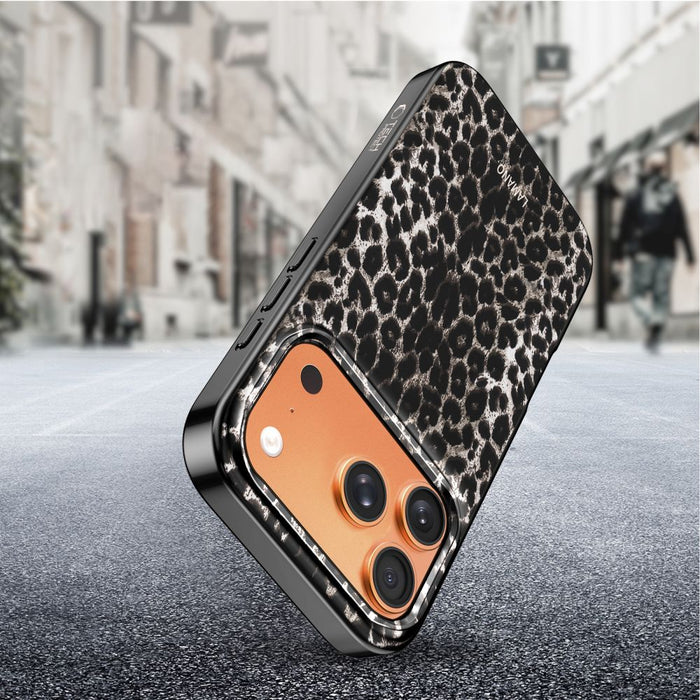 Tech-Protect Lamano MagSafe case for iPhone 17 Pro Max - black and brown