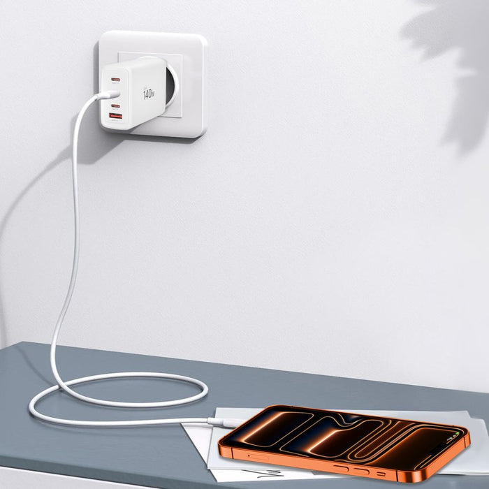 Tech-Protect NC140W-GAN 4-Port 140W Wall Charger - White