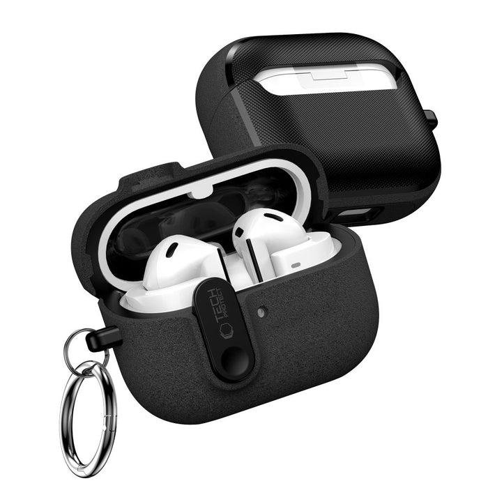 Tech-Protect Slim Hook Case for Samsung Galaxy Buds 3 / 3 FE / 3 Pro - Black