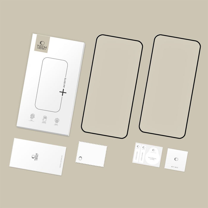Tech-Protect Glass Fit+ 2-Pack Tempered Glass for Xiaomi Redmi Note 15 Pro 5G - Black