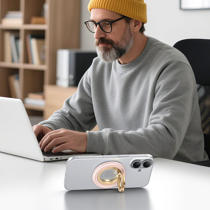 Tech-Protect MMR700 Lamano MagSafe Magnetic Phone Holder - Rose Gold