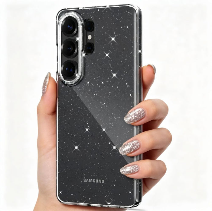 Tech-Protect FlexAir Case for Samsung Galaxy S26 Ultra - Clear and Glitter