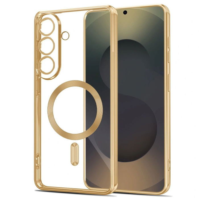 Tech-Protect MagFlex Case for Samsung Galaxy S26+ - Transparent Gold