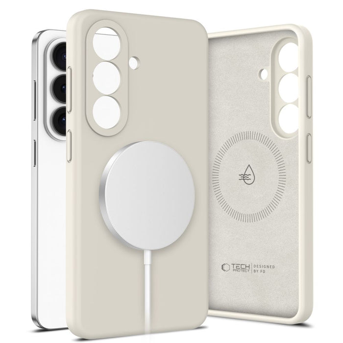 Tech-Protect Silicone MagSafe Case for Samsung Galaxy S26 - Beige