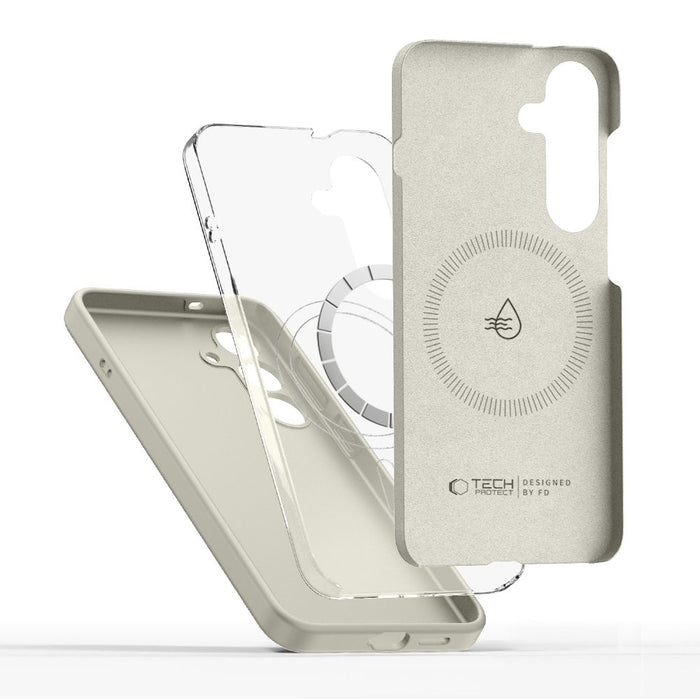 Tech-Protect Silicone MagSafe Case for Samsung Galaxy S26 - Beige