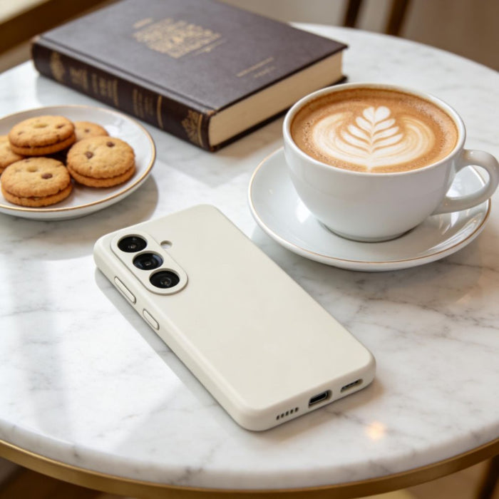 Tech-Protect Silicone MagSafe Case for Samsung Galaxy S26+ - Beige