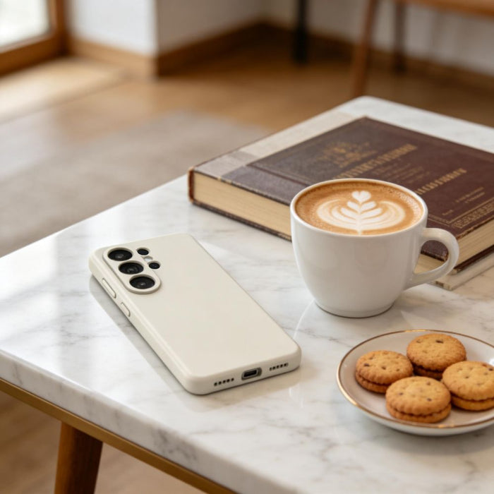 Tech-Protect Silicone MagSafe Case for Samsung Galaxy S26 Ultra - Beige