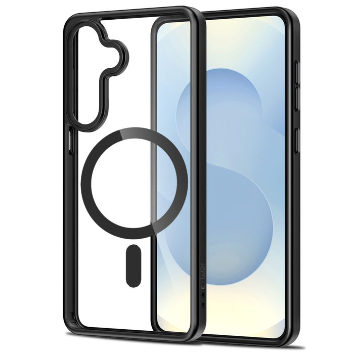 Tech-Protect Magmat MagSafe Case for Samsung Galaxy S26 - Transparent Black