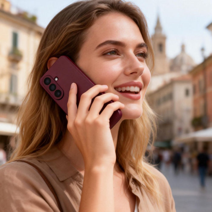 Tech-Protect Smart Wallet Case for Samsung Galaxy S26 - Burgundy