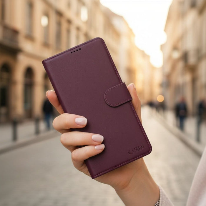 Tech-Protect Wallet Case for Samsung Galaxy A57 5G - Burgundy