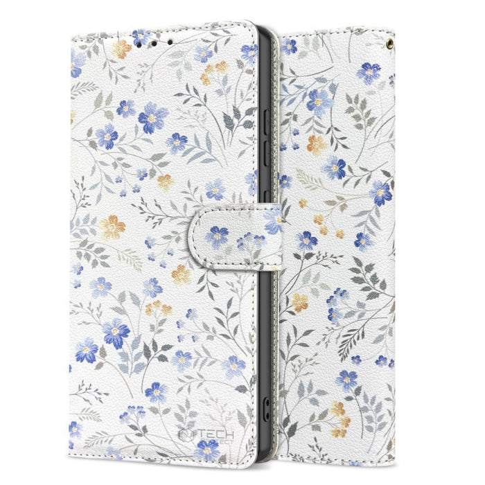 Tech-Protect Wallet Case for Samsung Galaxy A57 5G - Colorful Flowers