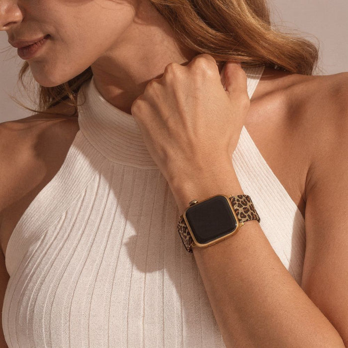 Tech-Protect Lamano strap for Apple Watch 40 / 41 / 42 mm - brown and black