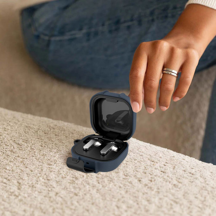 Tech-Protect Slim Hook Case for Samsung Galaxy Buds 4 / 4 Pro - Navy Blue