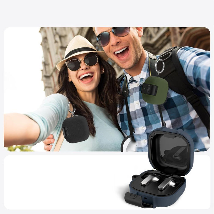 Tech-Protect Slim Hook Case for Samsung Galaxy Buds 4 / 4 Pro - Navy Blue
