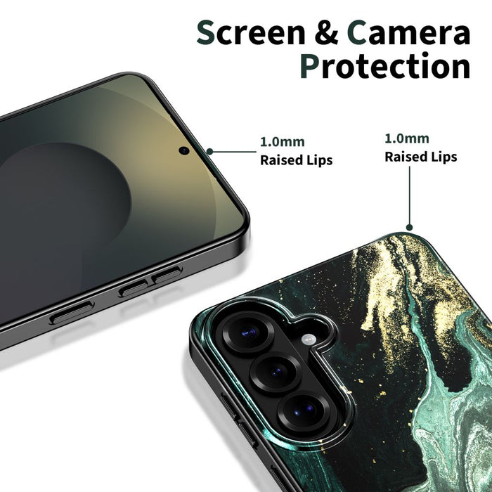 Tech-Protect Lamano MagSafe Case for Samsung Galaxy A57 5G - Black and Green