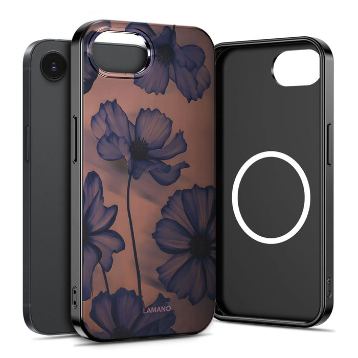 Tech-Protect Lamano MagSafe case for iPhone 16e / 17e - brown-purple