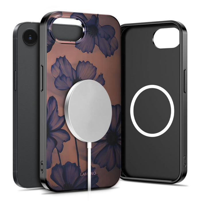 Tech-Protect Lamano MagSafe case for iPhone 16e / 17e - brown-purple