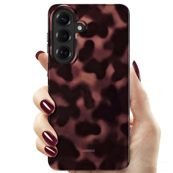Tech-Protect Lamano MagSafe Case for Samsung Galaxy A57 5G - Black and Brown