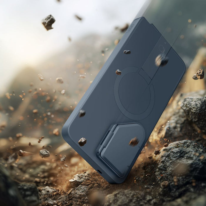 Tech-Protect Kevlar Aura MagSafe Case for Samsung Galaxy S26 Ultra - Navy Blue