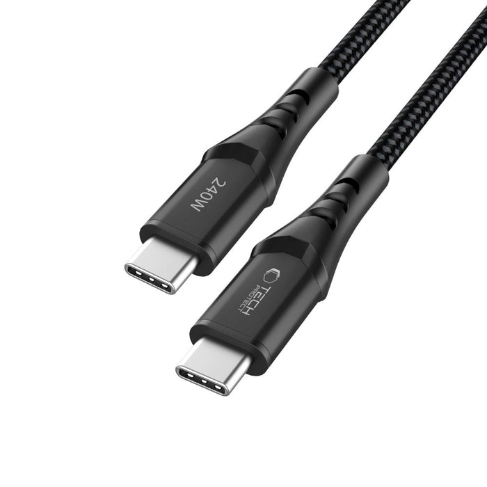 Tech-Protect Ultraboost UB11T USB-C / USB-C PD 240W / QC3.0 Cable 100 cm - Black