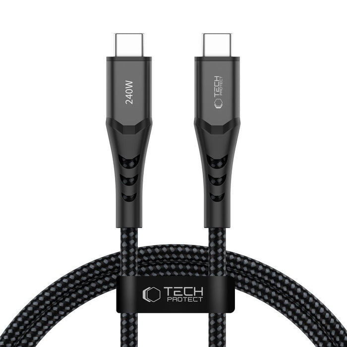 Tech-Protect Ultraboost UB11T USB-C / USB-C PD 240W / QC3.0 Cable 100 cm - Black