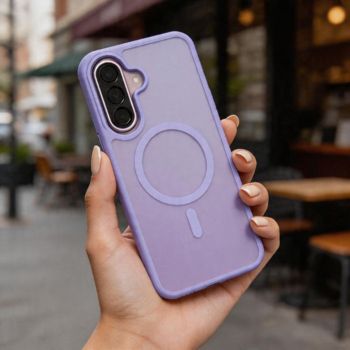 Tech-Protect Magmat MagSafe Case for Samsung Galaxy A57 5G - Matte Purple